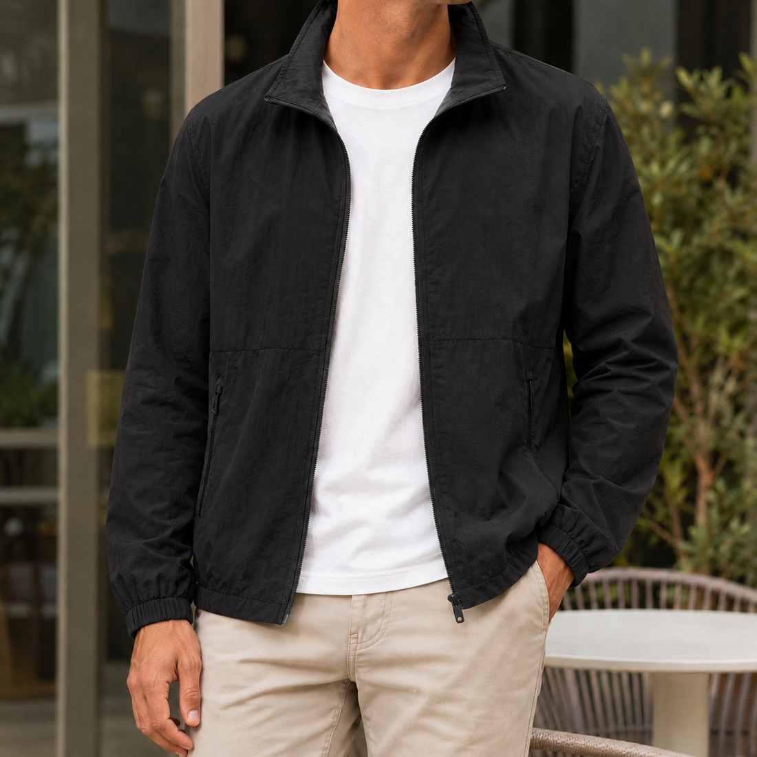 Nash-Scott Crinkle Jacket - Black