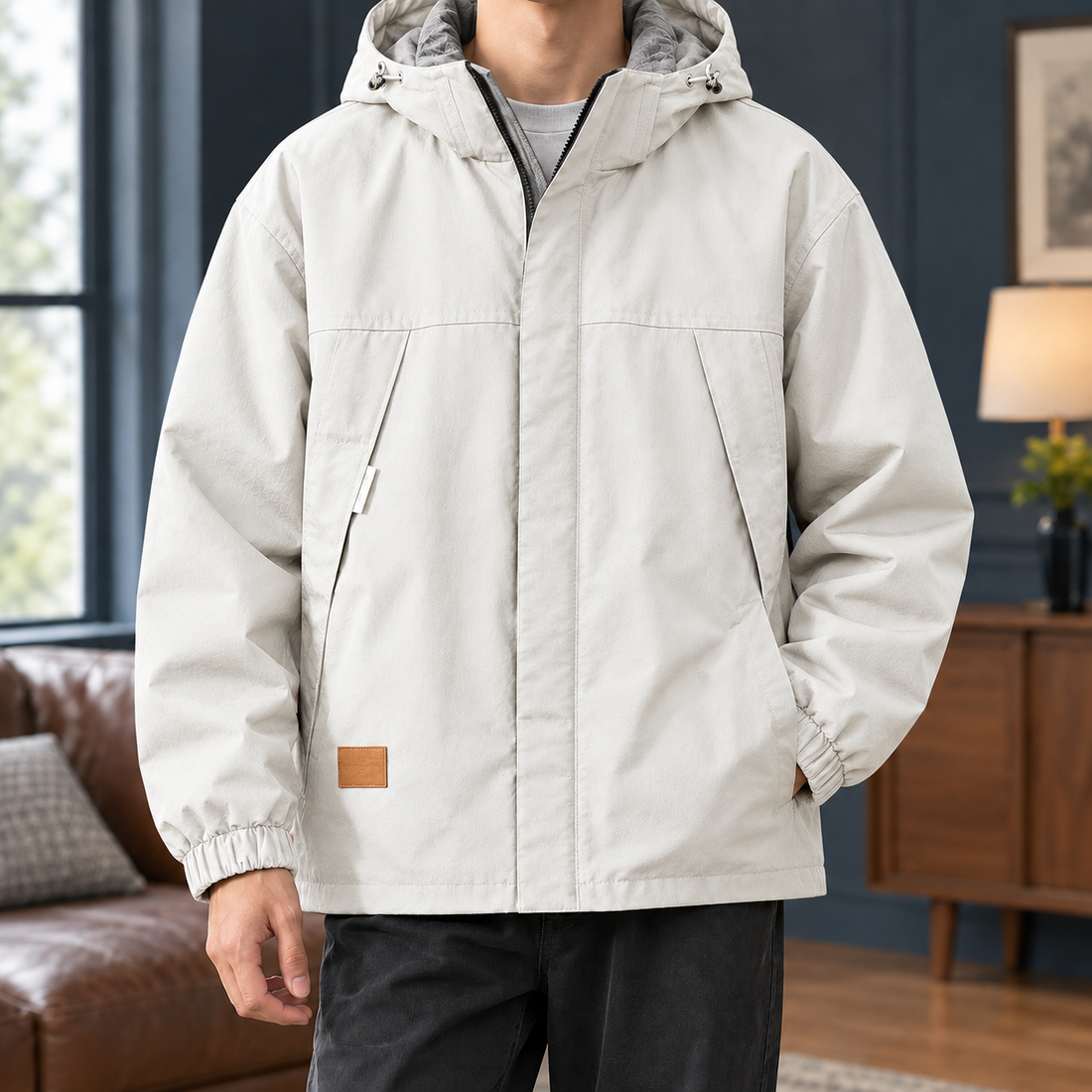 Argus-Grant Hooded Jacket - Off-white