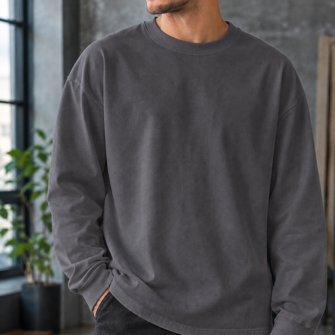 Ralph-Wade Crew Neck T-Shirt - Dark Gray