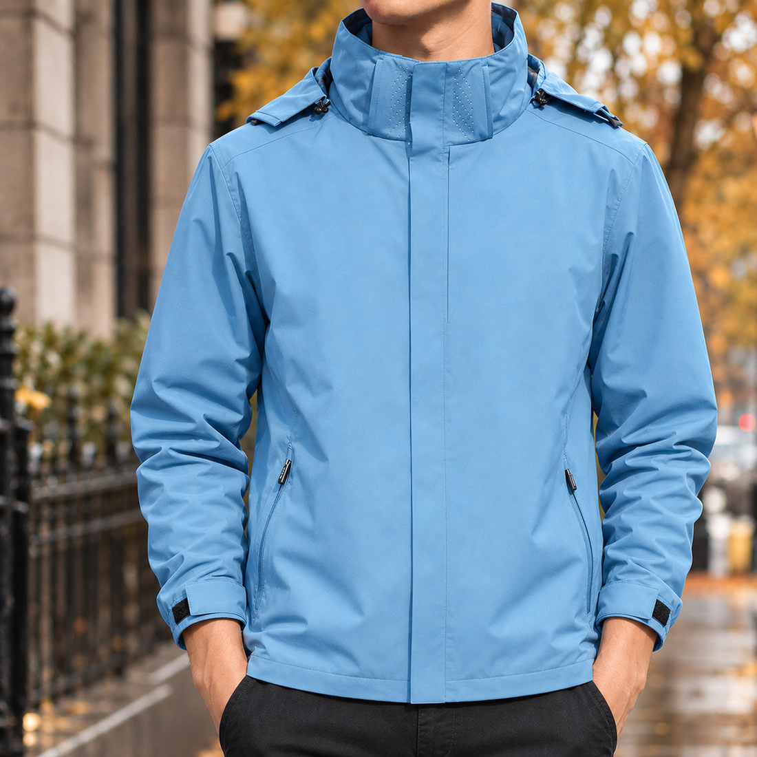Macaire-Flynn Hooded Jacket - Haze Blue