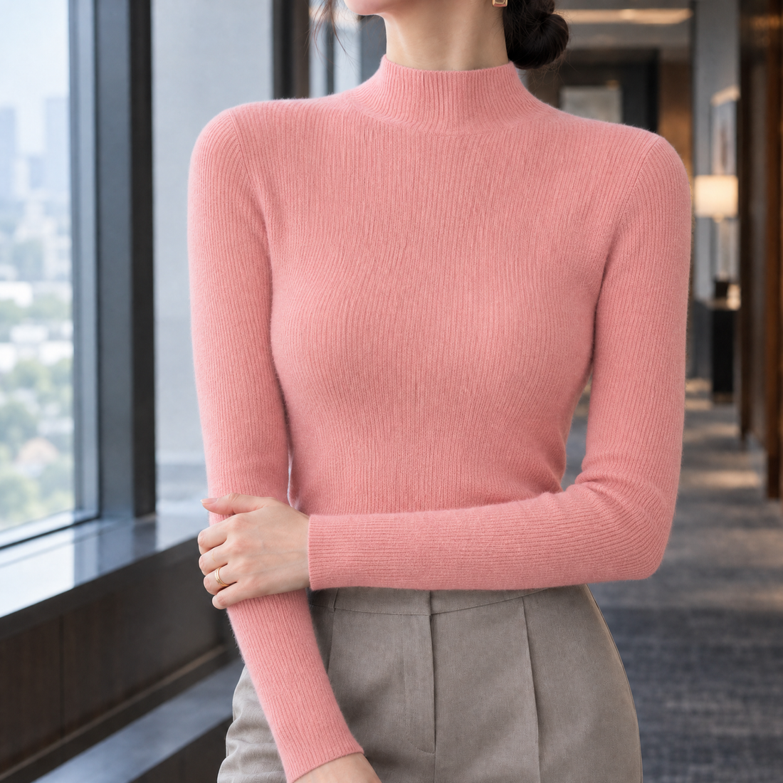 Fernanda-June Wool Sweater - Pink