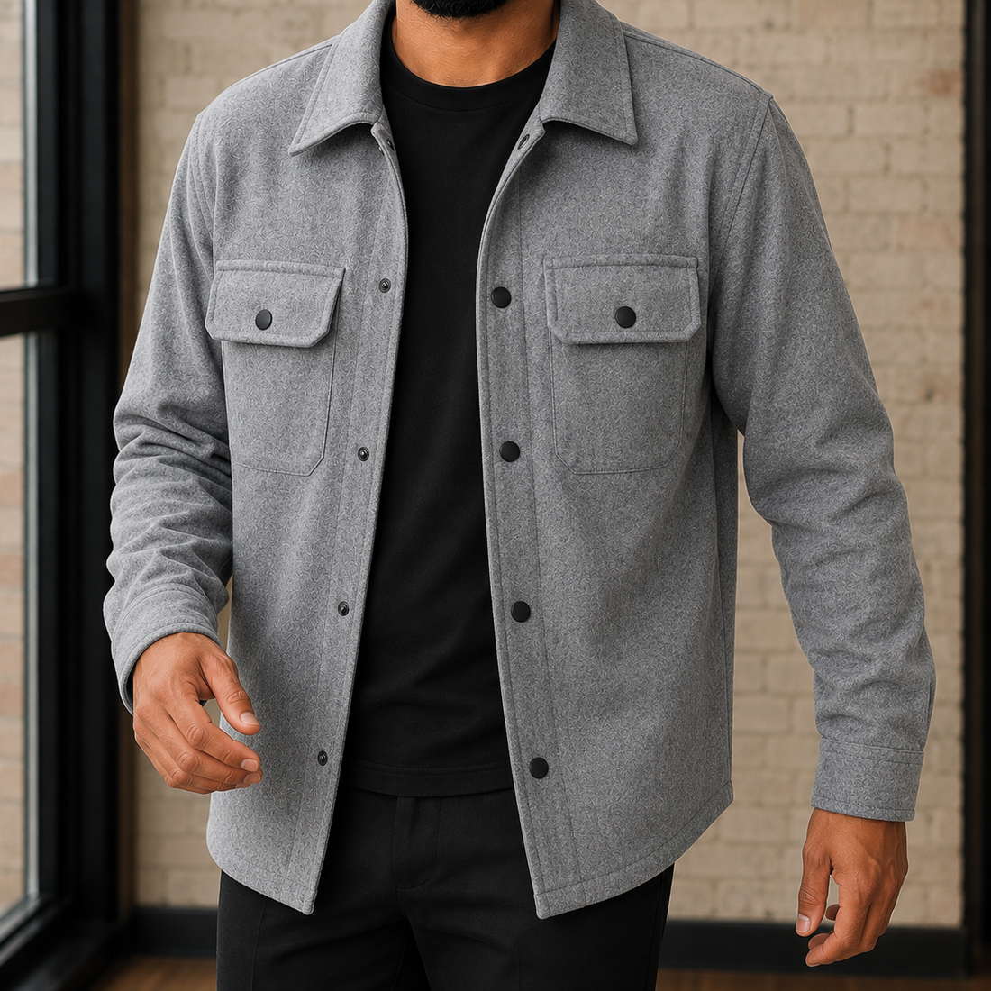 Knox Overshirt Jacket - Gray