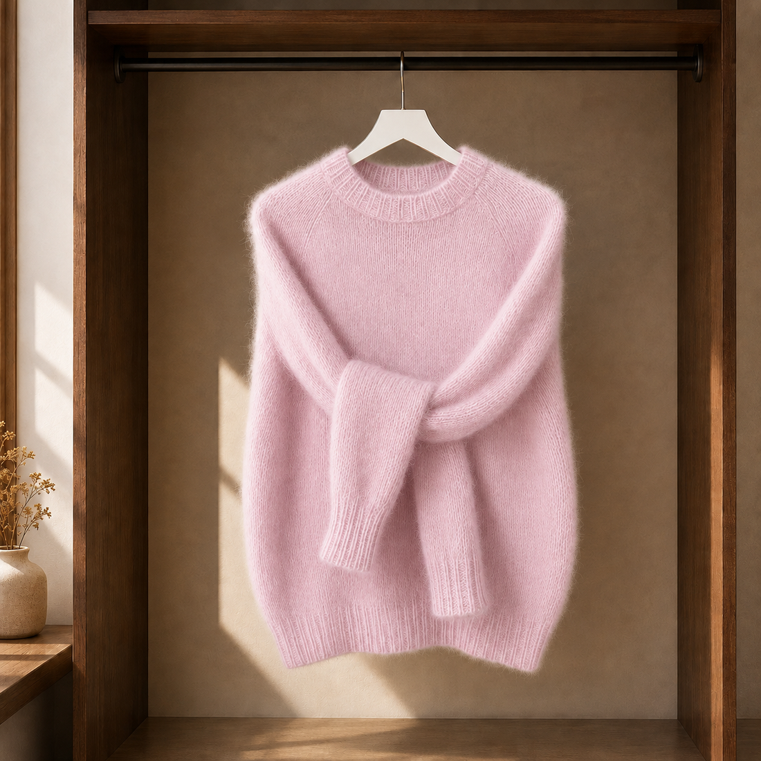 Tabitha-Jade Brushed Sweater - Sakura Pink