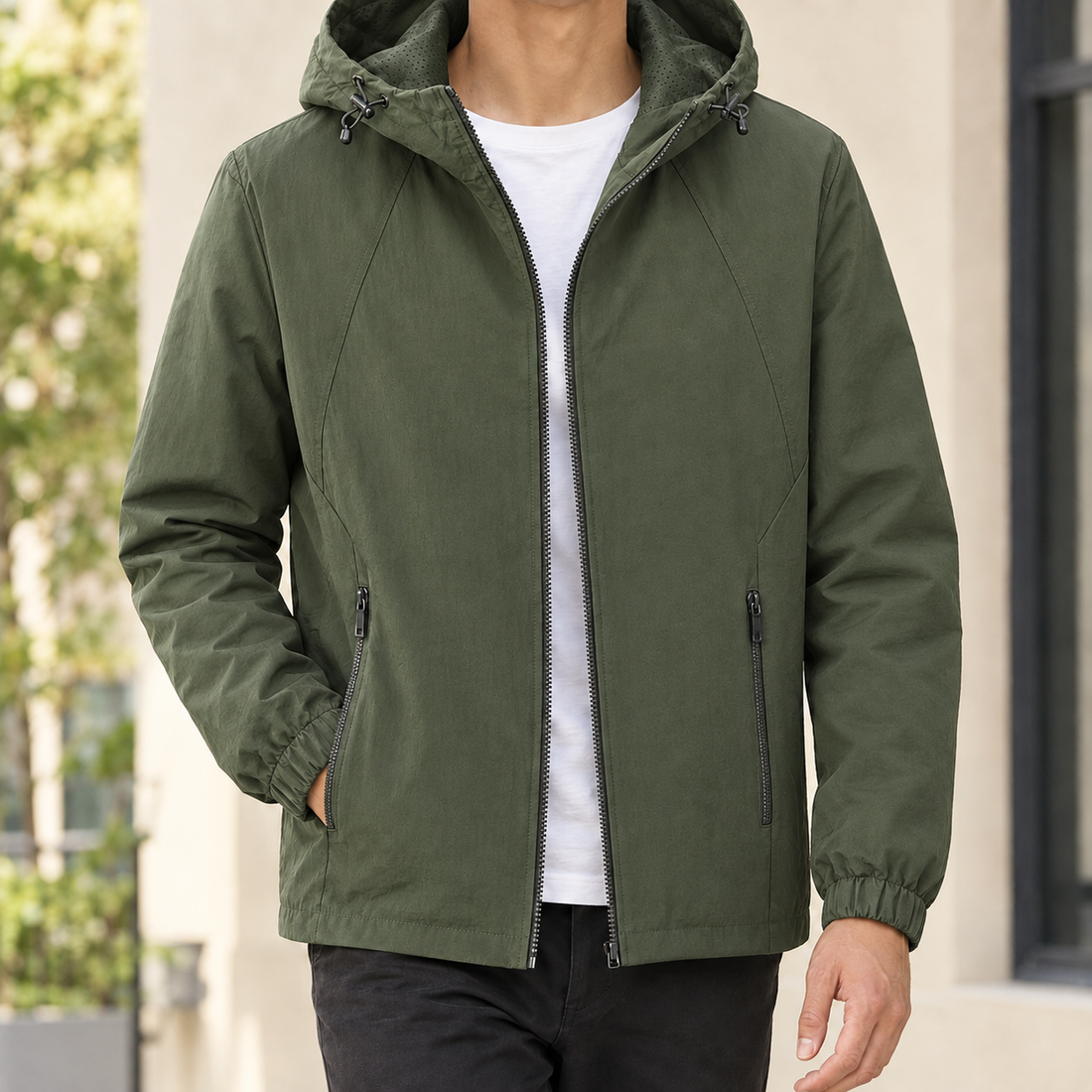 Kai-Dean Hooded Jacket - Green