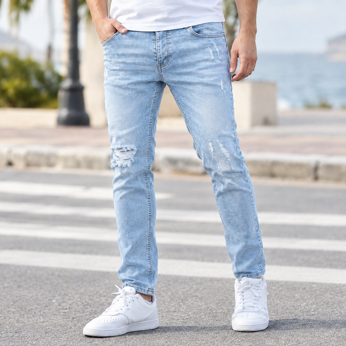 Killian-Rhys Skinny Jeans - Light Blue