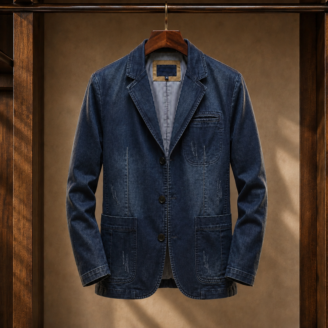 Anton-Miles Tailored Blazer - Navy Blue
