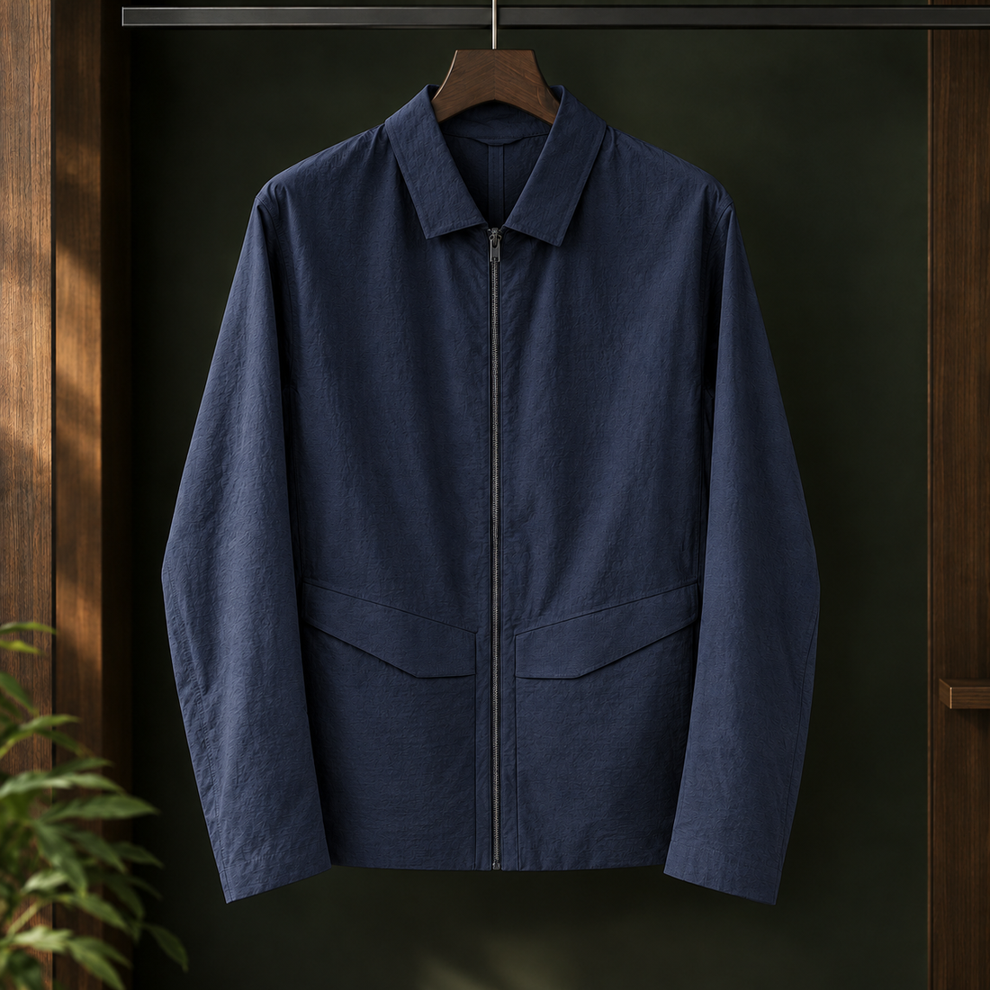 Isidore Utility Jacket - Night Sea Blue
