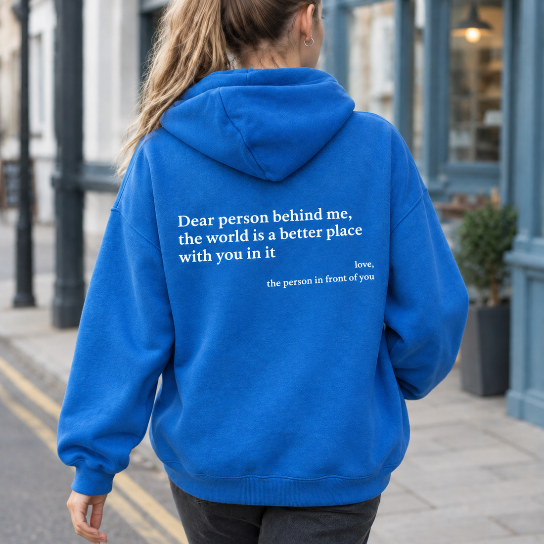 Grace-Jane Affirmation Hoodie - Blue