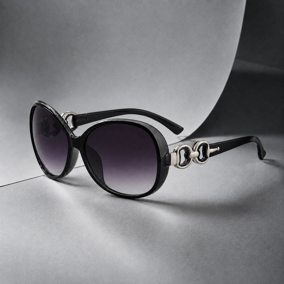 Octavia Link Sunglasses - Black Double Gray