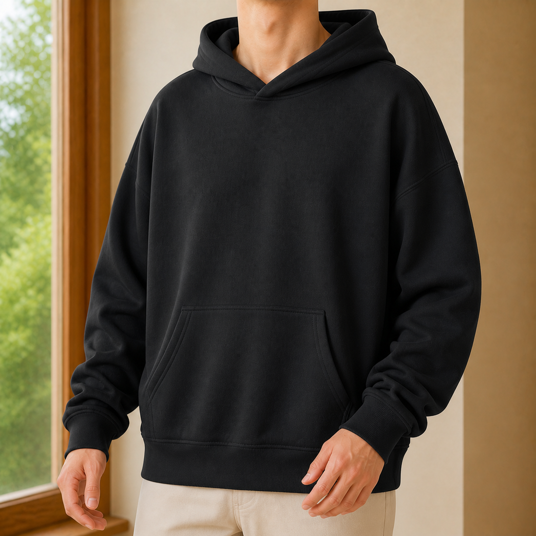 Maximus Relaxed Hoodie - Black
