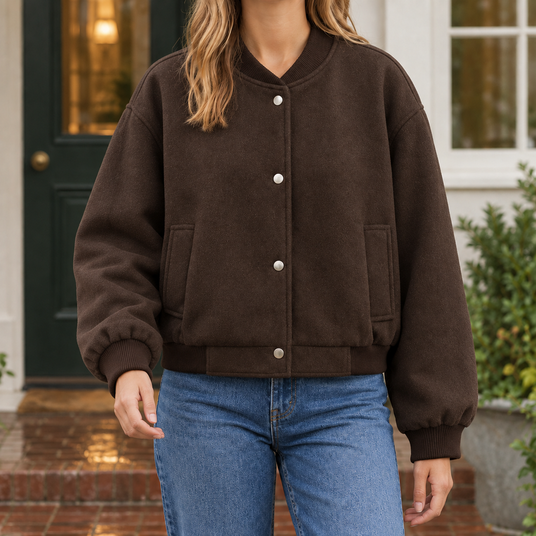 Armelle-Marie Bomber Jacket - Brown