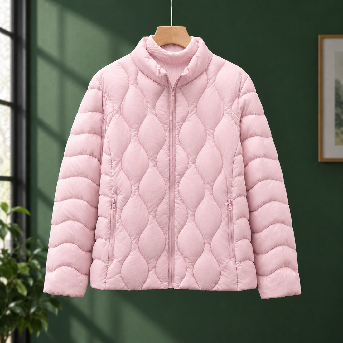 Melisande-Jade Quilted Jacket - Pink