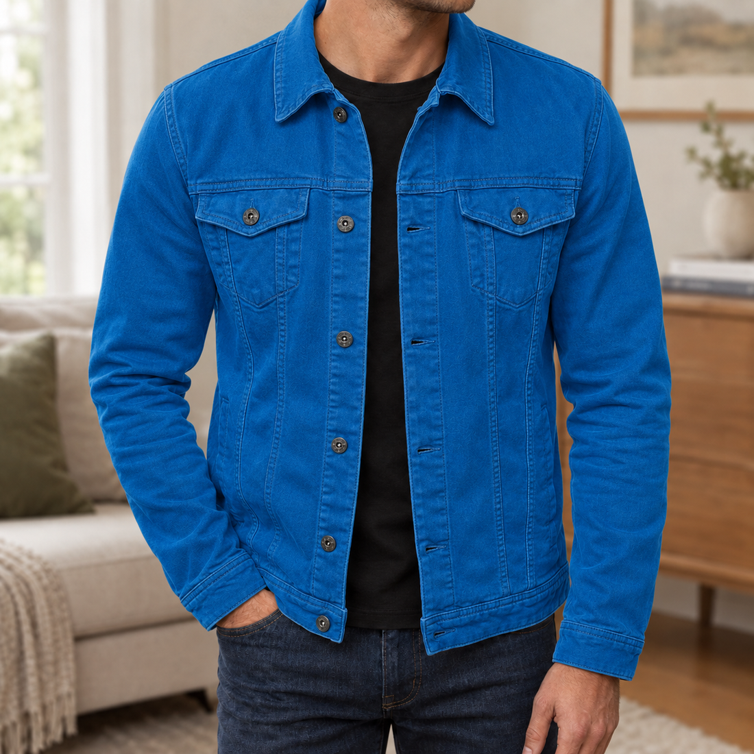 Ancel-Hayes Denim Jacket - Blue
