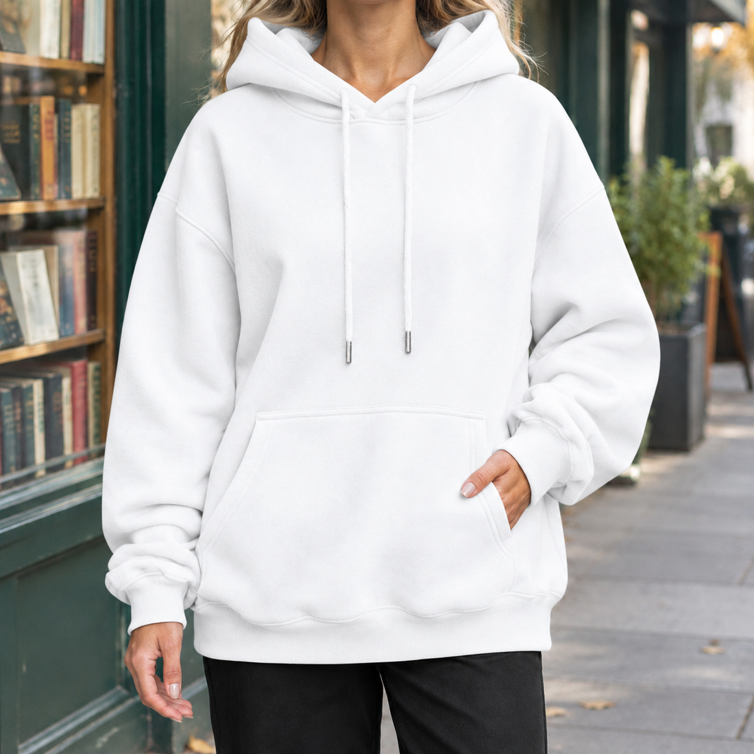 Ilaria-Kate Oversized Hoodie - White
