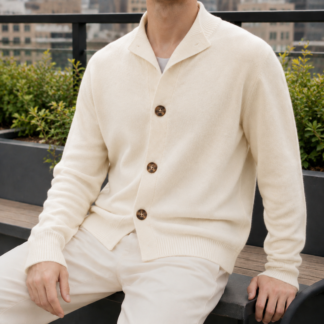 Tristan Cashmere Sweater - Ivory
