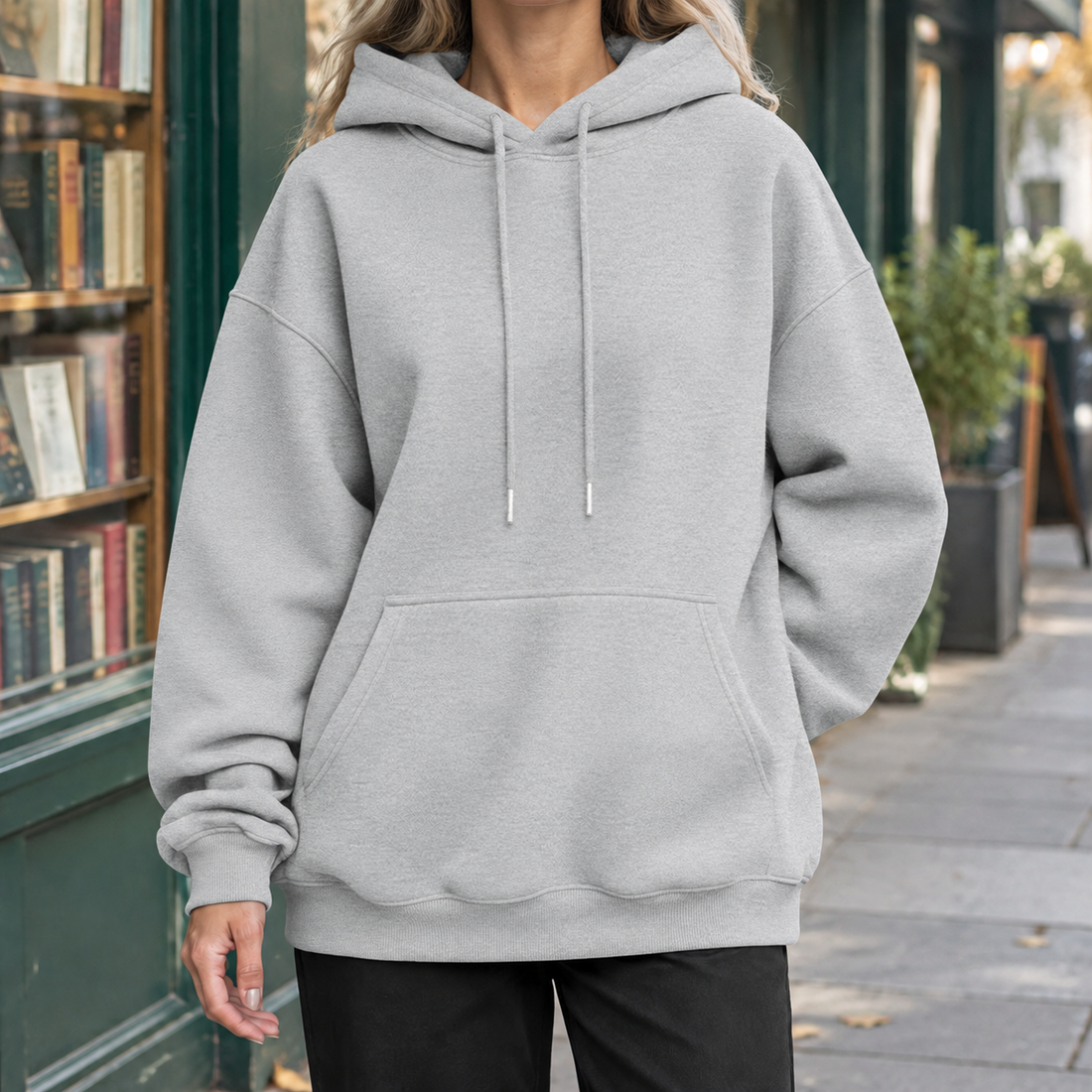 Ilaria-Kate Oversized Hoodie - Light Gray