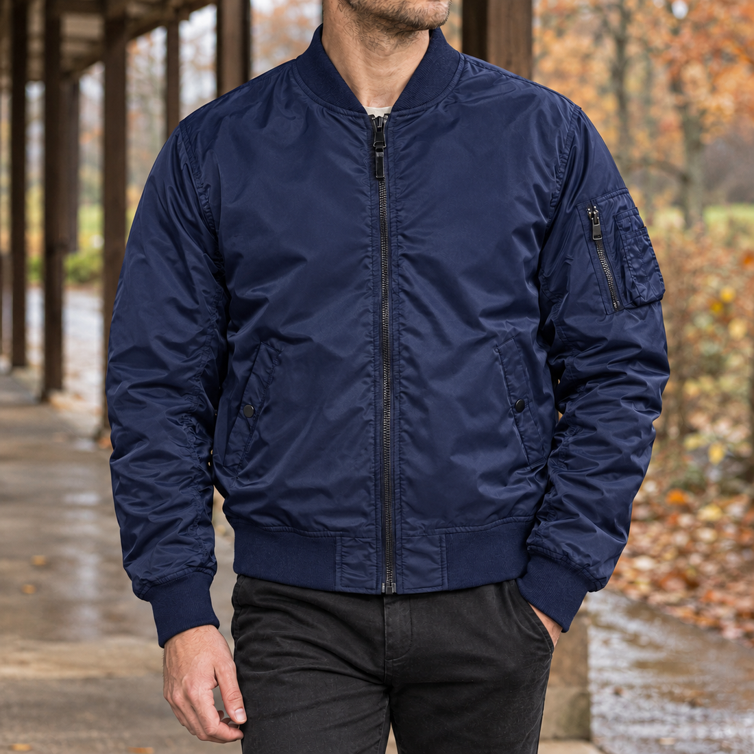 Hugh-Hayes MA1 Jacket - Royal Blue