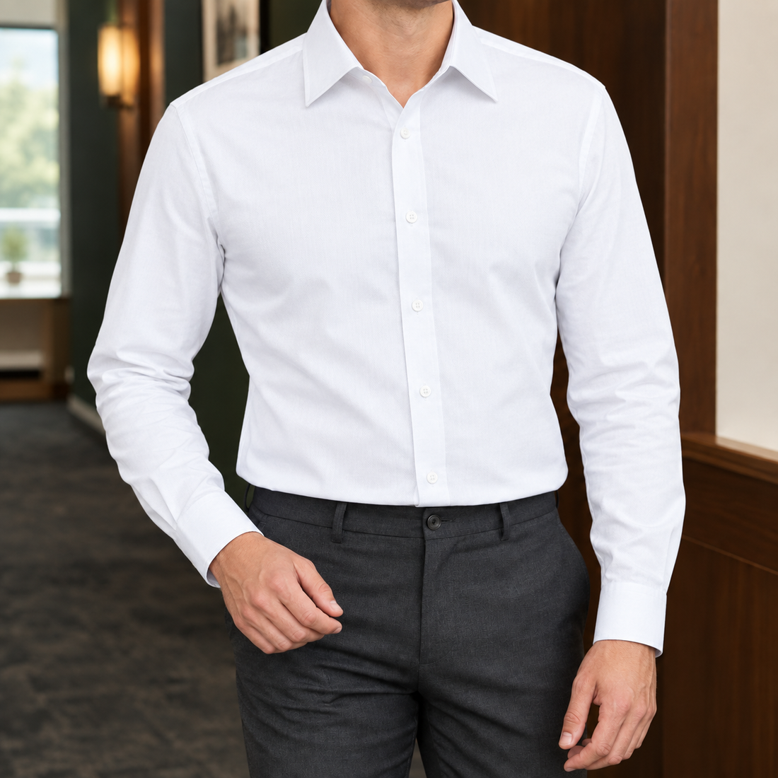 Alastair Fitted Shirt - White