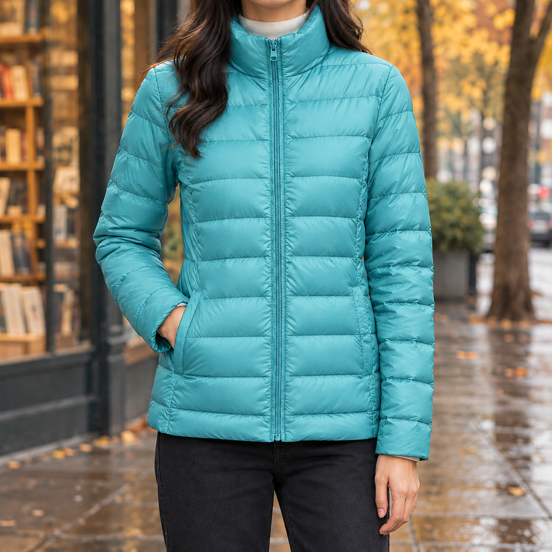 Berenice-Lane Cashmere Jacket - Turquoise
