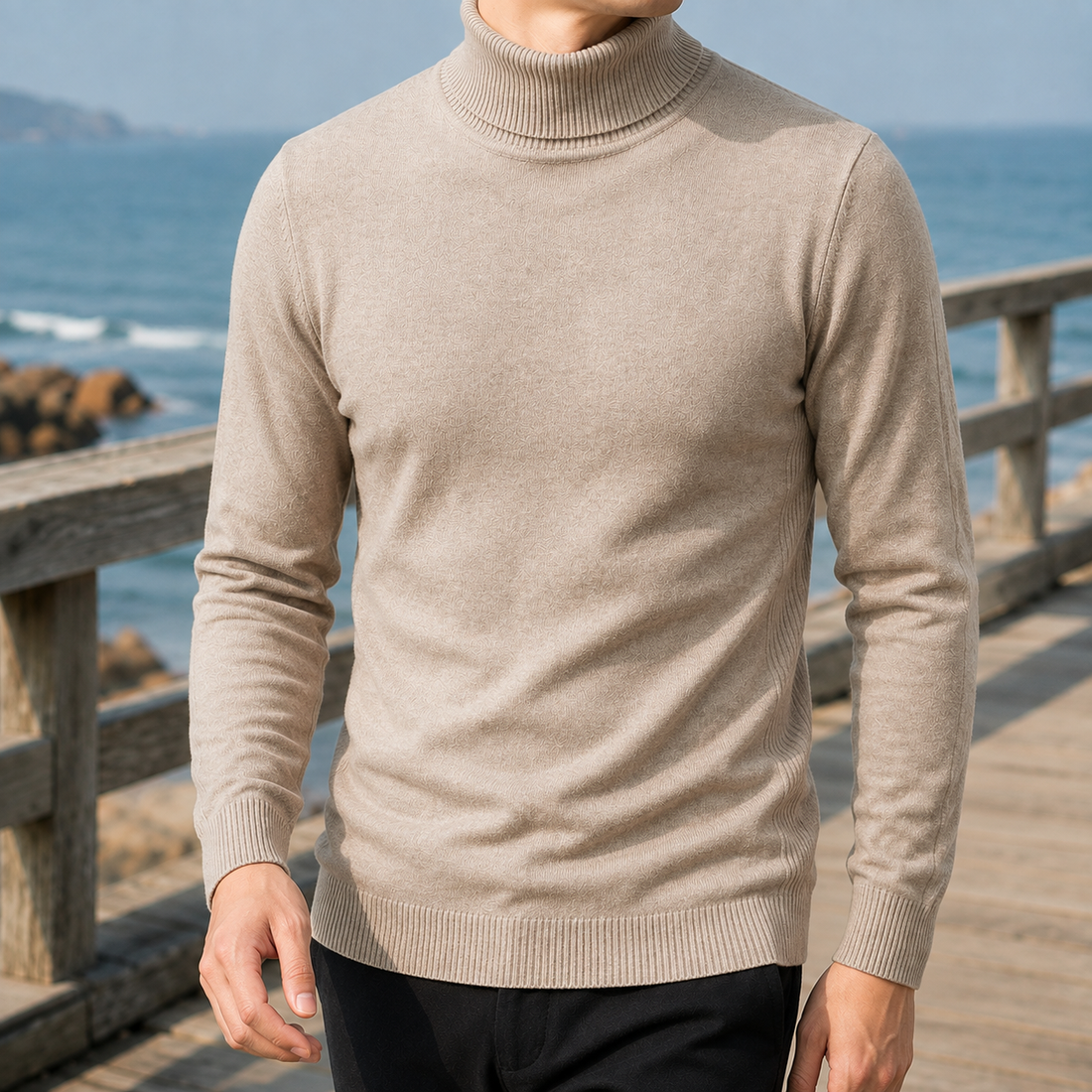 Remy Turtleneck Sweater - Khaki