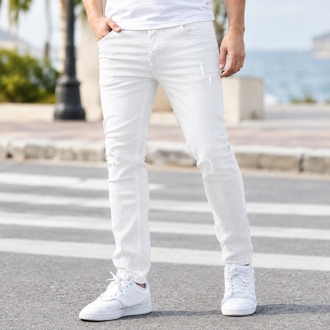 Killian-Rhys Skinny Jeans - White