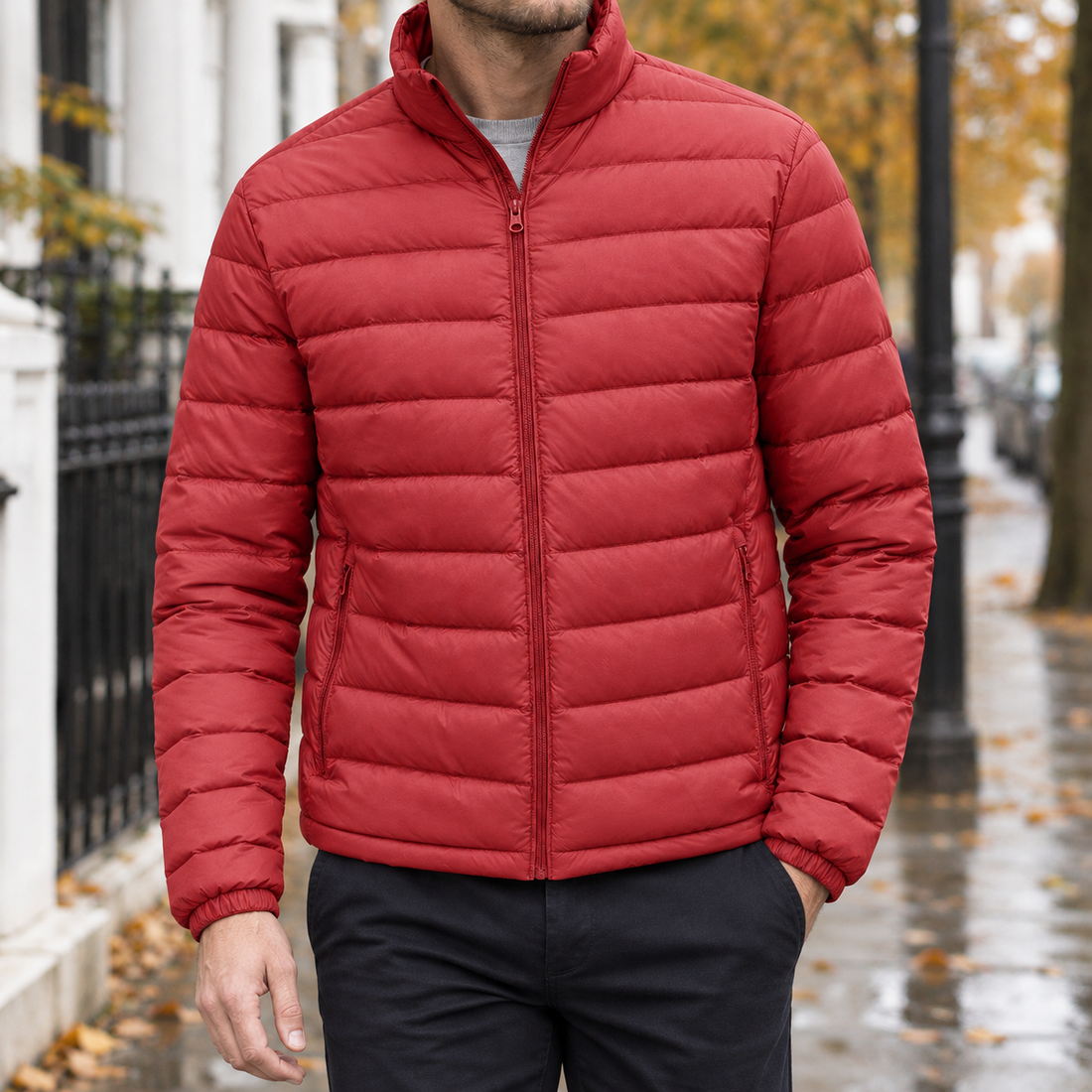 Jason-Grant Down Jacket - Wine Red