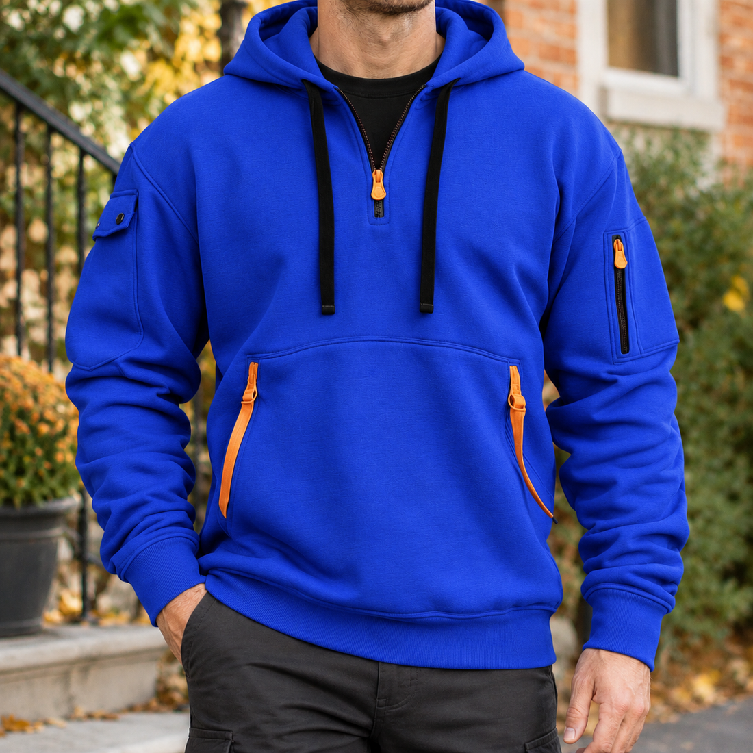 Sebastien Utility Hoodie - Blue