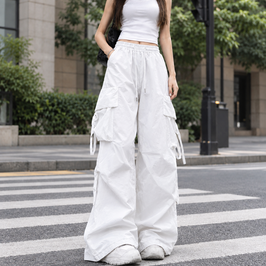 Emilia-Jade Wide Leg Pants - White