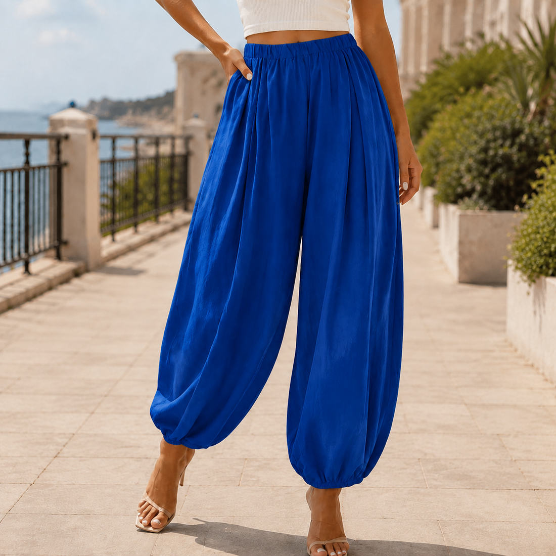 Faye-Louise Balloon Pants - Royal Blue