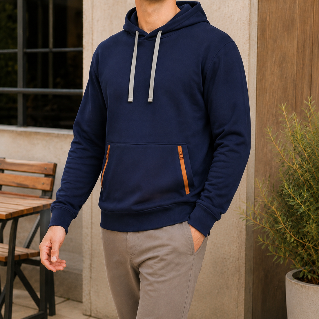 Oberon Utility Hoodie - Navy Blue