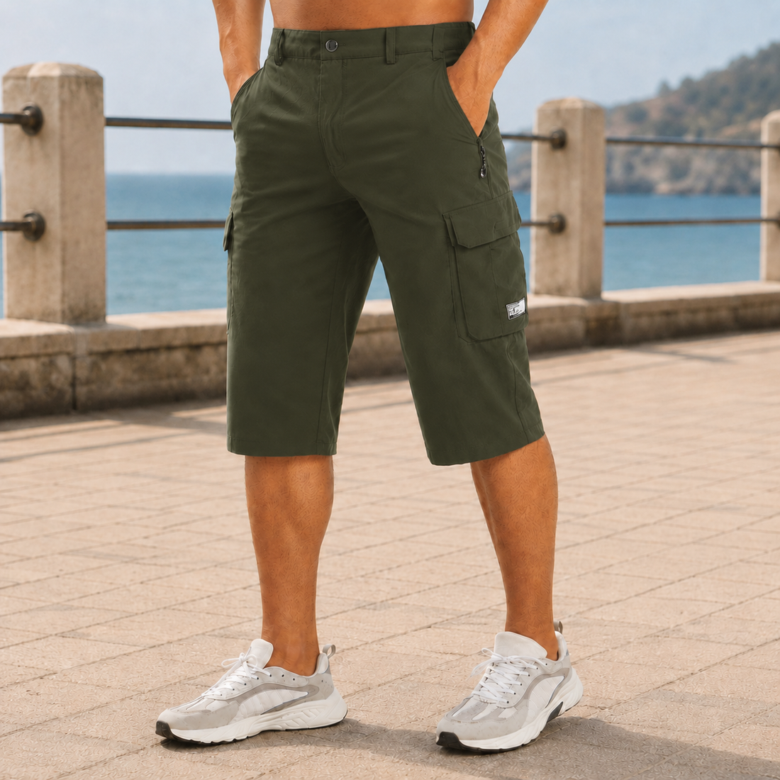 Vincent Capri Pants - Army Green