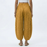 Elara Linen-Blend Wide-Leg Pants