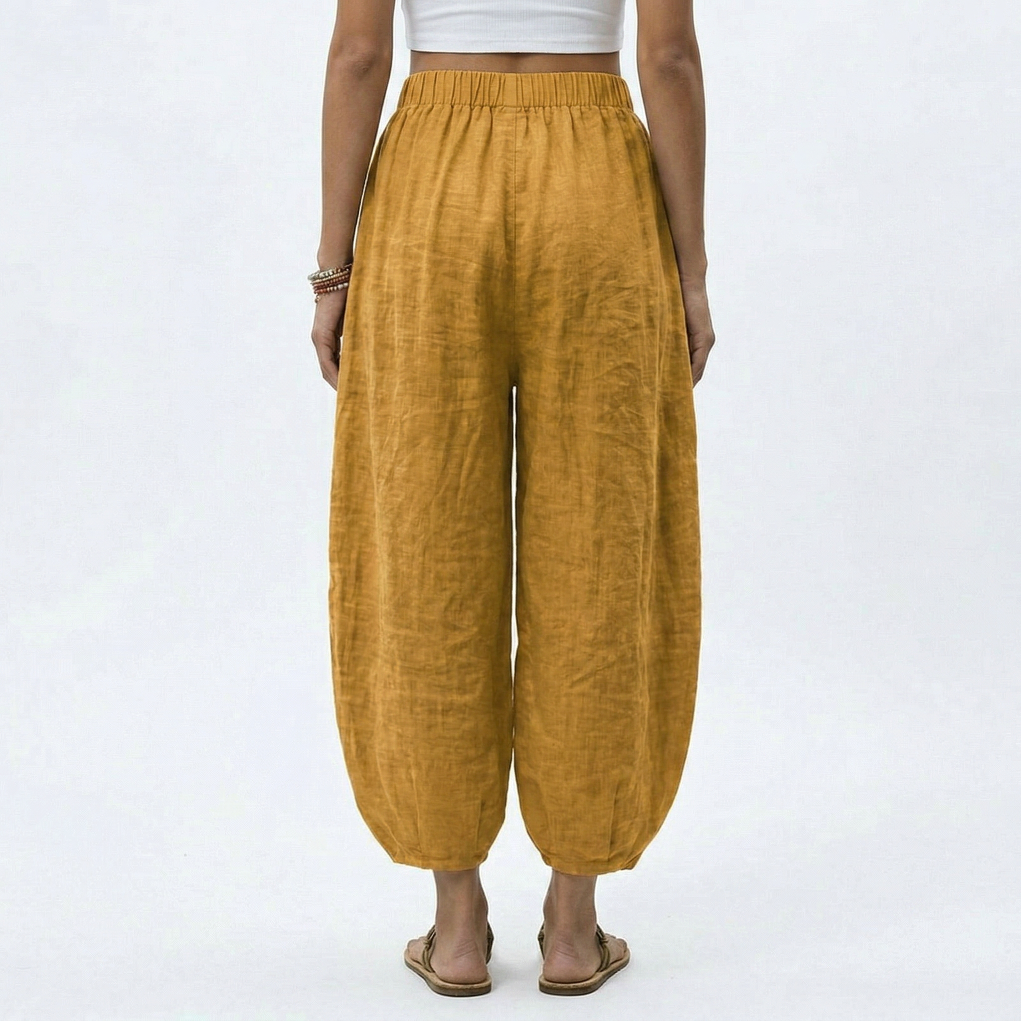 Elara Linen-Blend Wide-Leg Pants