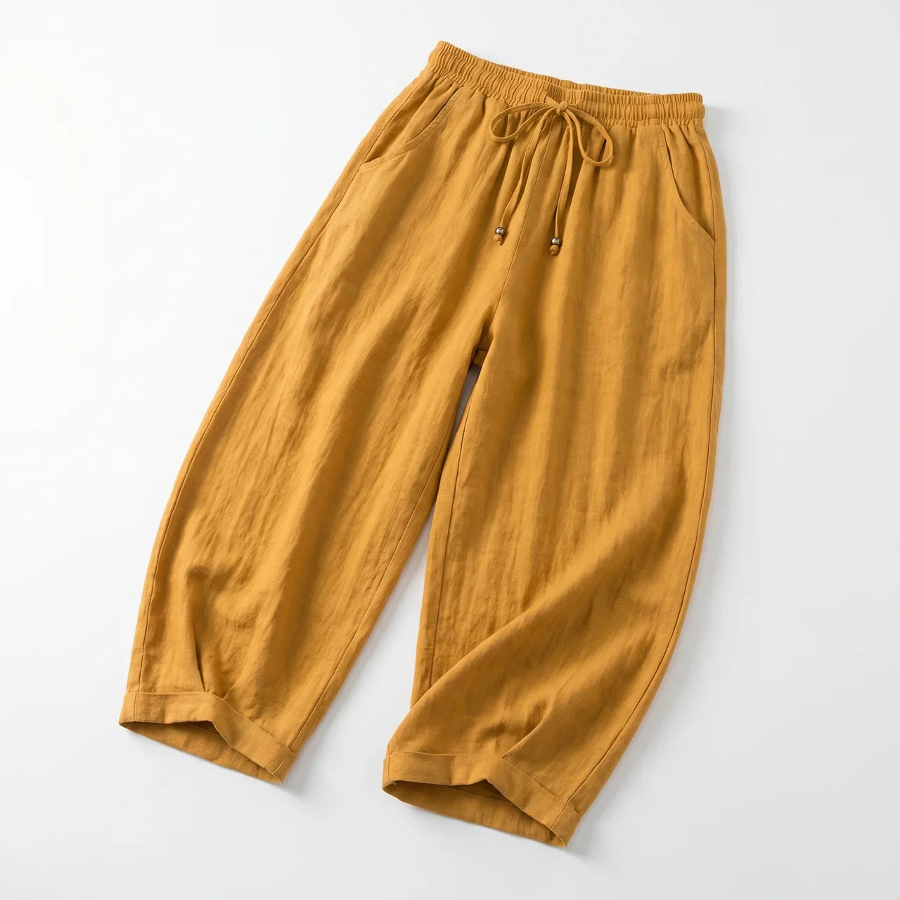Elara Linen-Blend Wide-Leg Pants