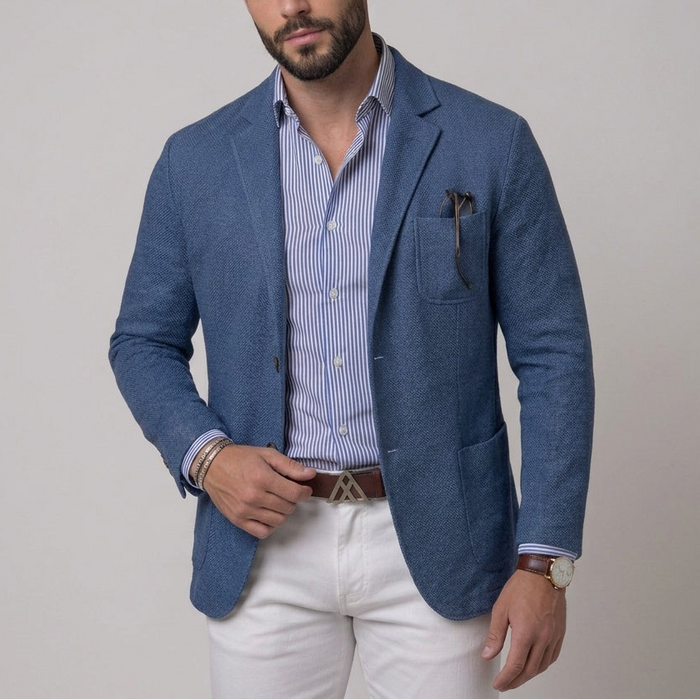 The Hardcastle Linen Blazer Jacket
