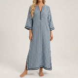 Striped Blue