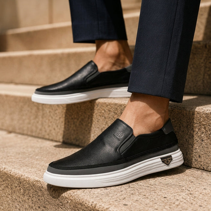 Como Leather Slip-Ons