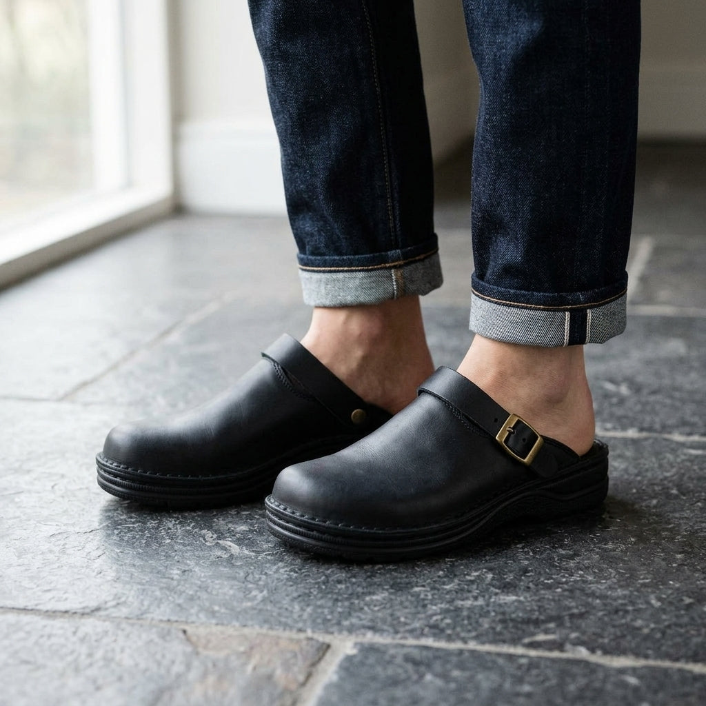Merano Leather Clogs