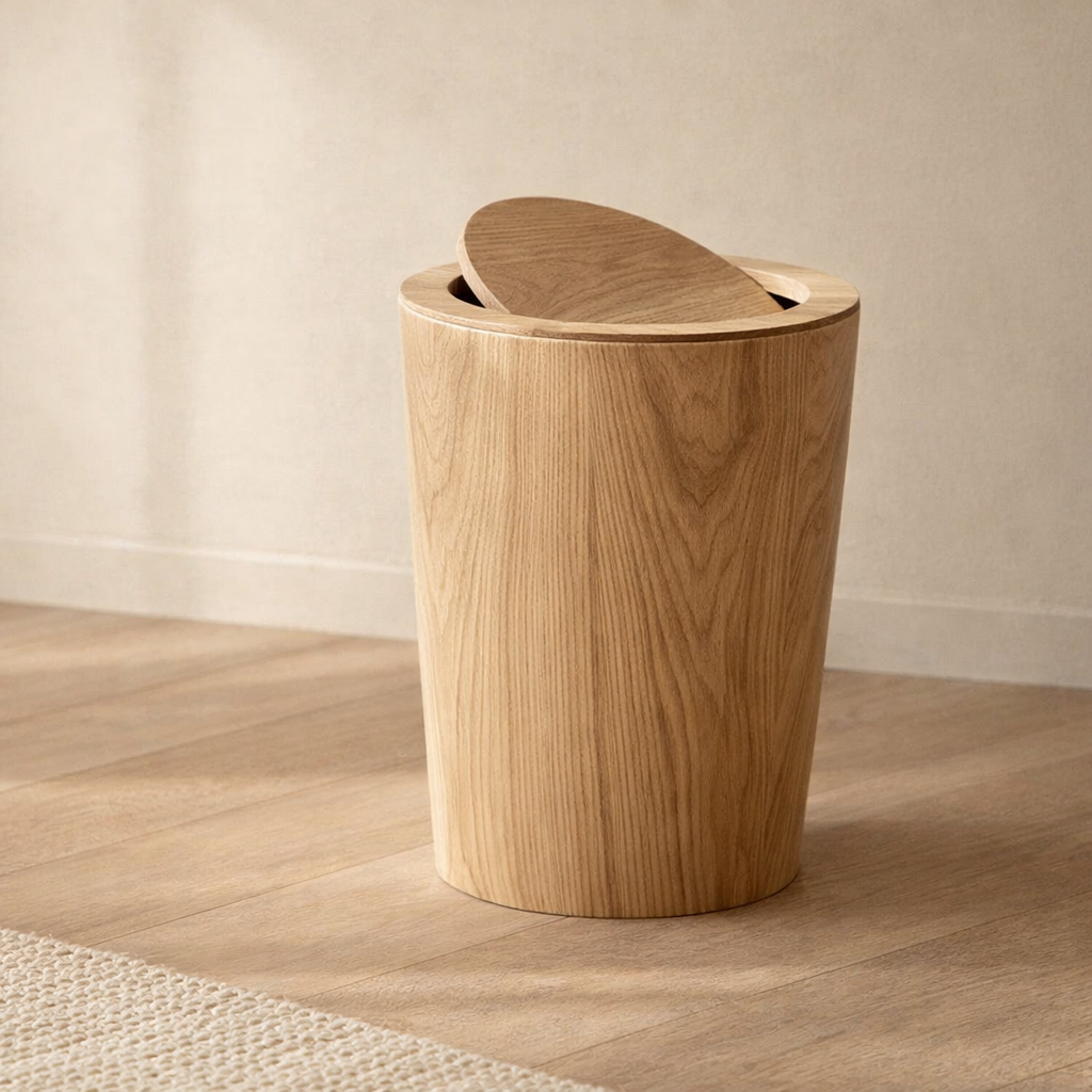 Oakhaven Rotating Lid Trash Can
