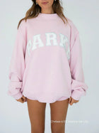 Soft Pink with White Letters