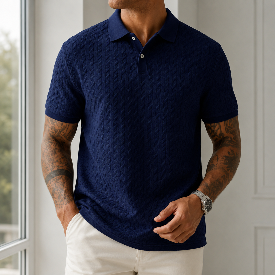 Ainsley Textured Polo