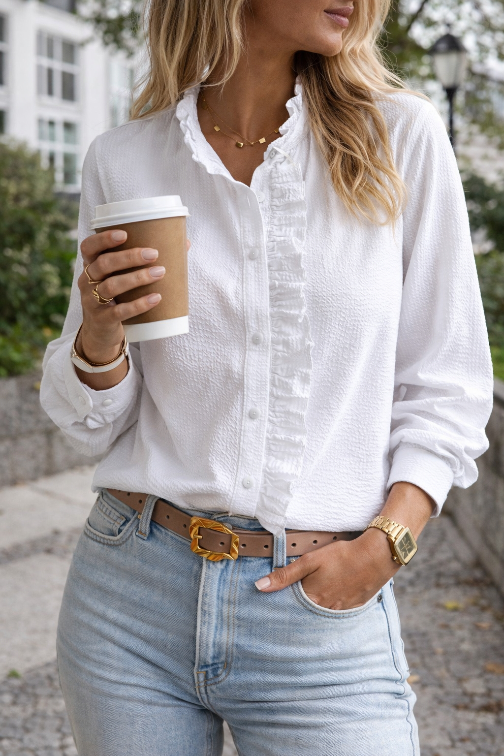 Cotswolds Ruffle Blouse