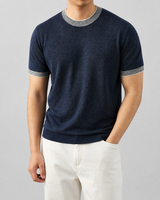 Beaufort Contrast Knit Tee
