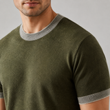Beaufort Contrast Knit Tee