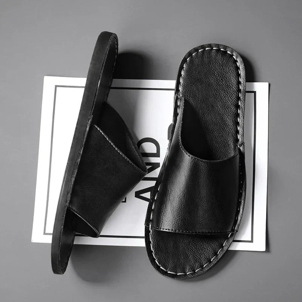 Mariner Leather Slides