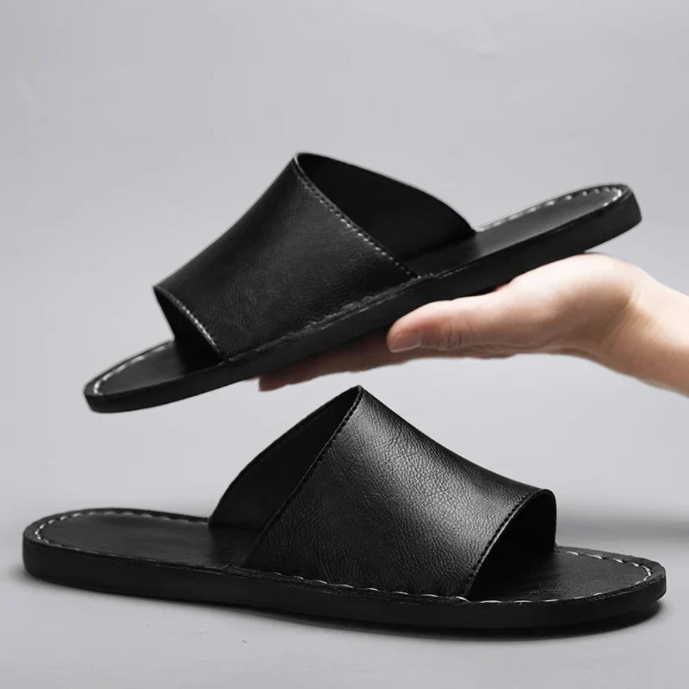 Mariner Leather Slides