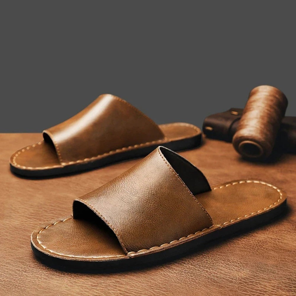 Mariner Leather Slides