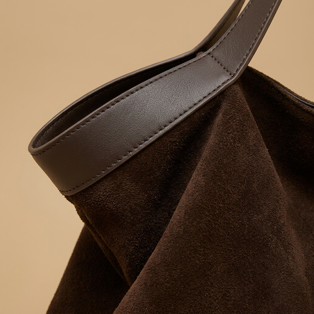Valloraine Suede Triangle Tote
