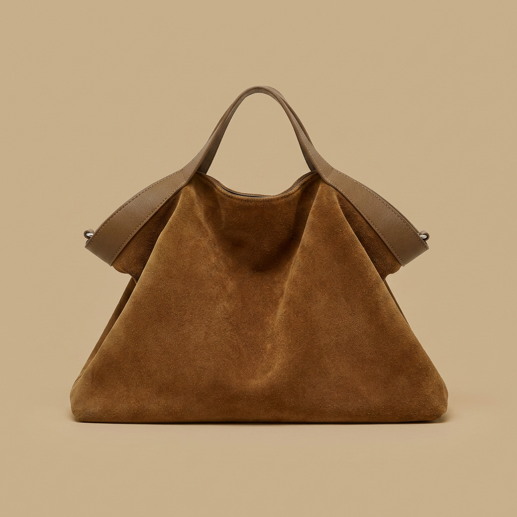 Valloraine Suede Triangle Tote