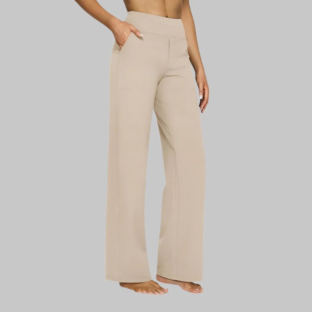 Ainsley Classic Wide-Leg Pants